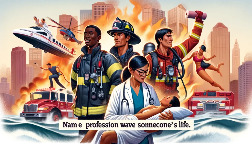 Name a Profession That Would Save Someone's Life